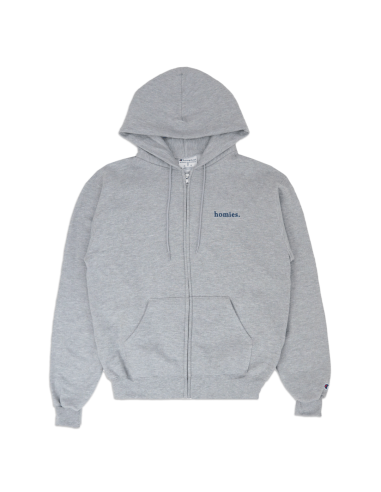 HOMIES SERIF ZIP HOODY rembourrage situé sous