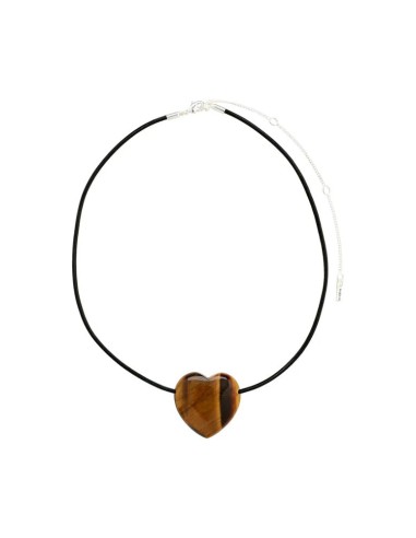 PILGRIM STAY TIGER EYE NECKLACE en linge