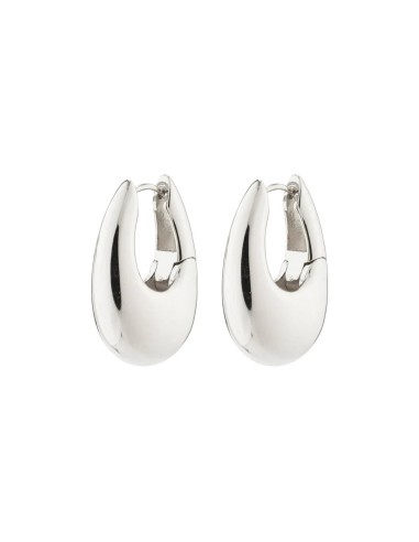 PILGRIM AUTUMN CHUNKY RETRO HOOP EARRINGS brillant des détails fins