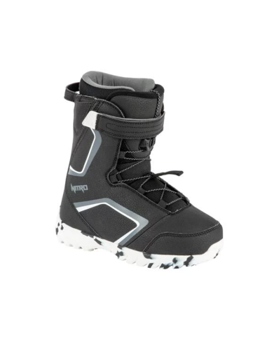 Nitro Youth Droid QLS Snowboard Boots - Black / White / Charcoal Les magasins à Paris