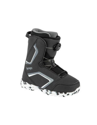 Nitro Youth Droid BOA Snowboard Boots - Black / White / Charcoal en linge