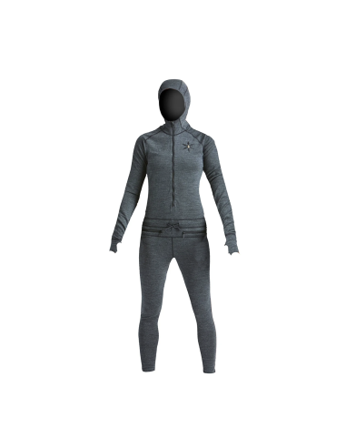 Airblaster Women’s Merino Wool Ninja Suit - Black rembourrage situé sous