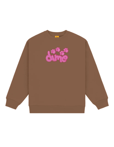 Dime Pawz Chenille Crewneck - Brown Economisez 