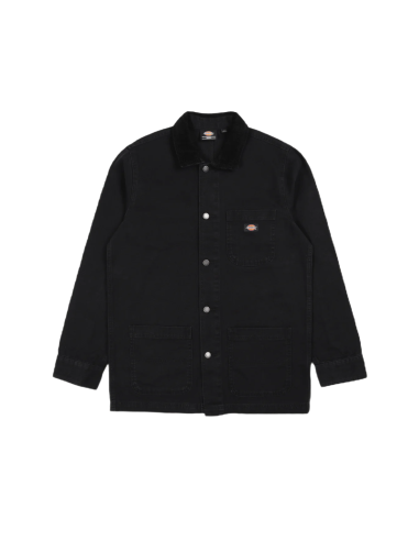 Dickies Duck Unlined Chore Jacket - Stonewashed Black brillant des détails fins