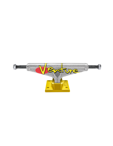 Venture '92 Full Bleed Skate Trucks - Polished / Yellow soldes