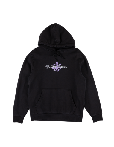 Welcome x Britney Flower Hoodie - Black Paris Déstockage Promo