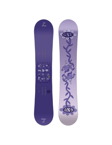 GNU Women's 2025 Velvet Snowboard - 147 Dans la société mordern