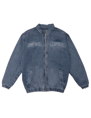 Passport Vineyard Birds Denim Delivery Jacket - Washed Indigo en ligne