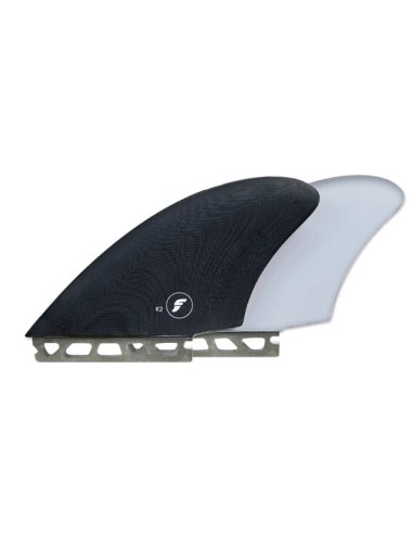 Futures K2 Fiberglass Twin Fin Set-Black la livraison gratuite