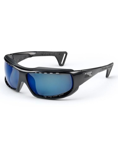 Lip Typhoon CLX Sunglasses-Gloss Black-Black/Gun Blue Economisez 